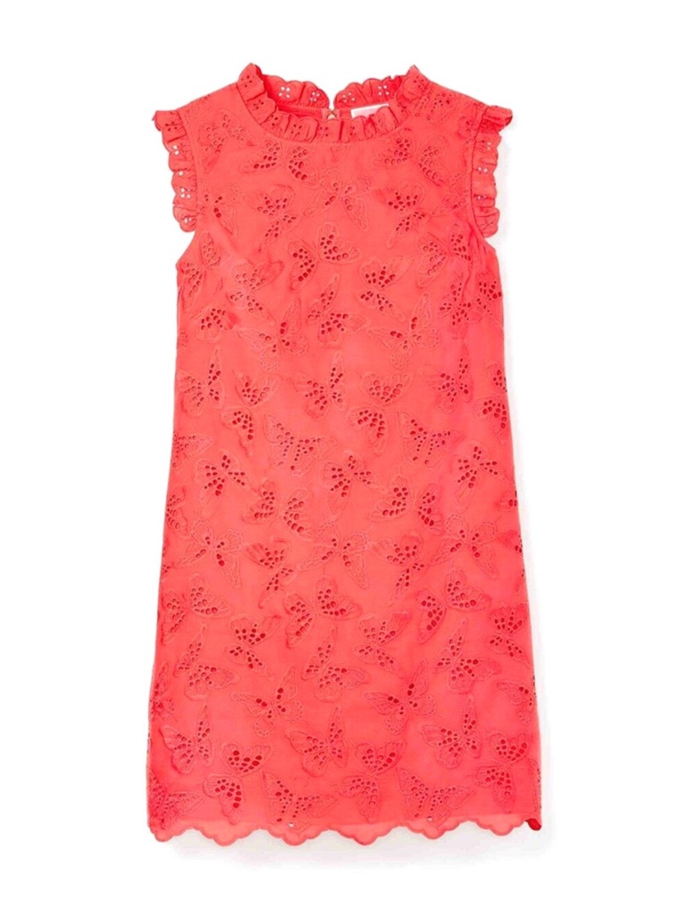 Kate Spade Mainline Watermelon Butterfly Eyelet Shift Dress - Picture 13 of 16